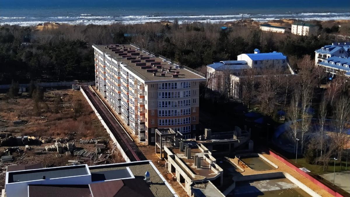 Ход строительства ЖК Апарт-отель Кавказ, Февраль 2020
