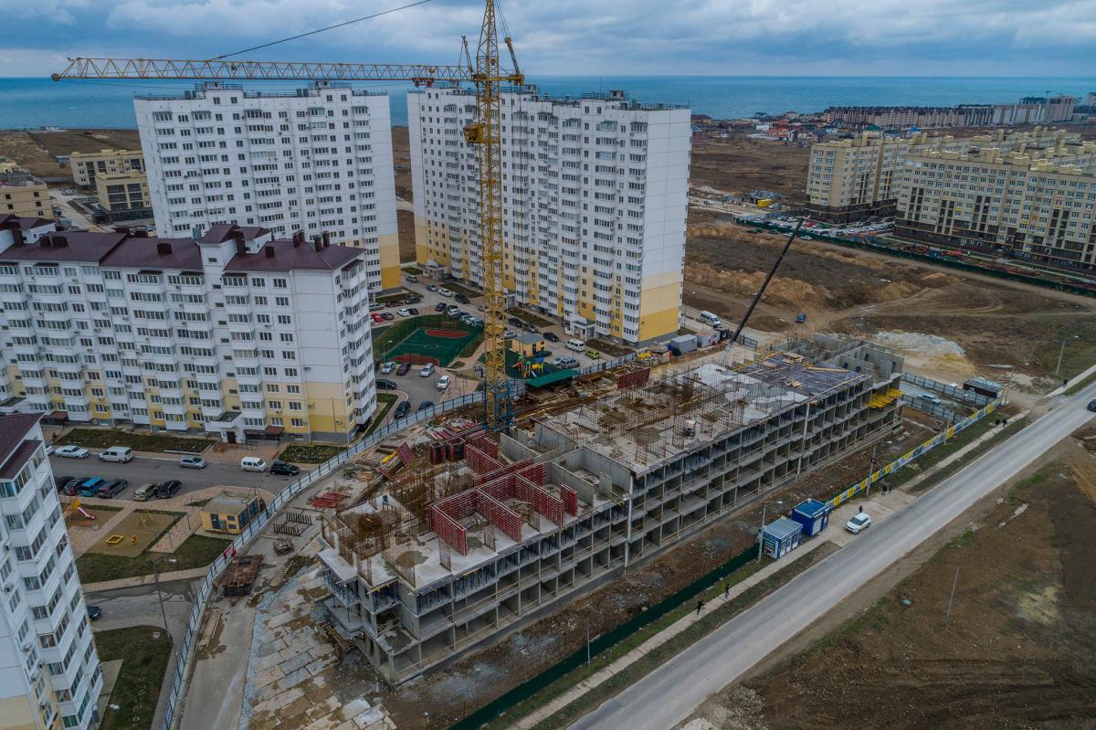 Динамика строительства ЖК Адмирала Пустошкина февраль 2020
